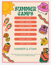 Summer Art Camp 2026 for Kids Ages 6 and up
