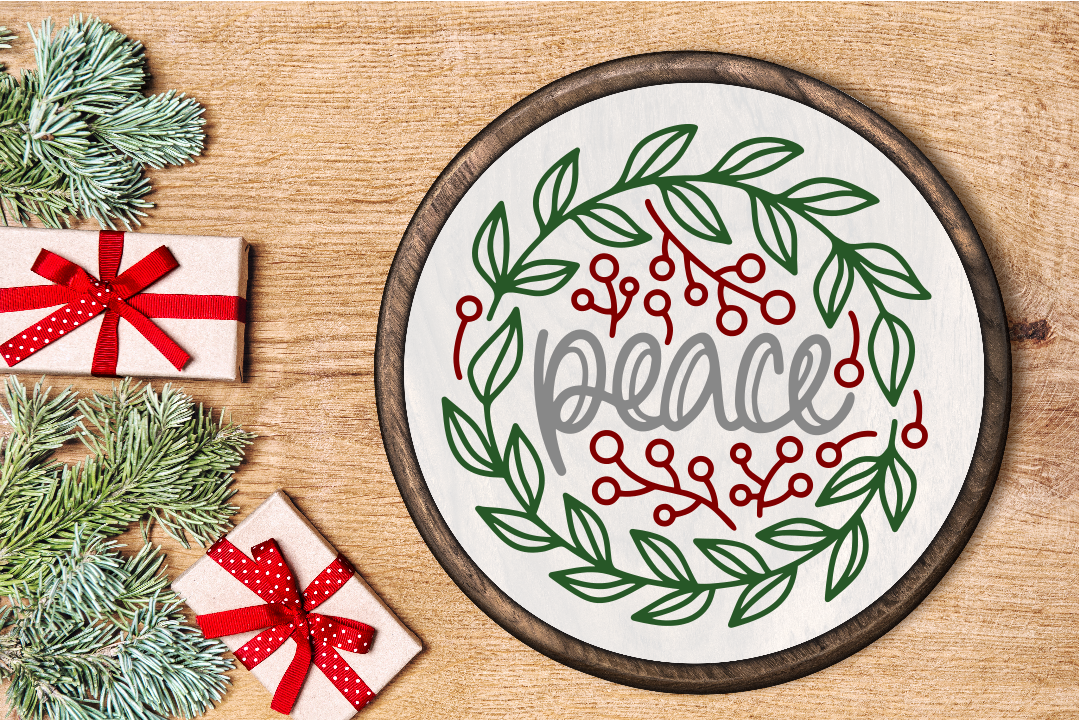 CHRISTMAS FRAMED 14" ROUNDS